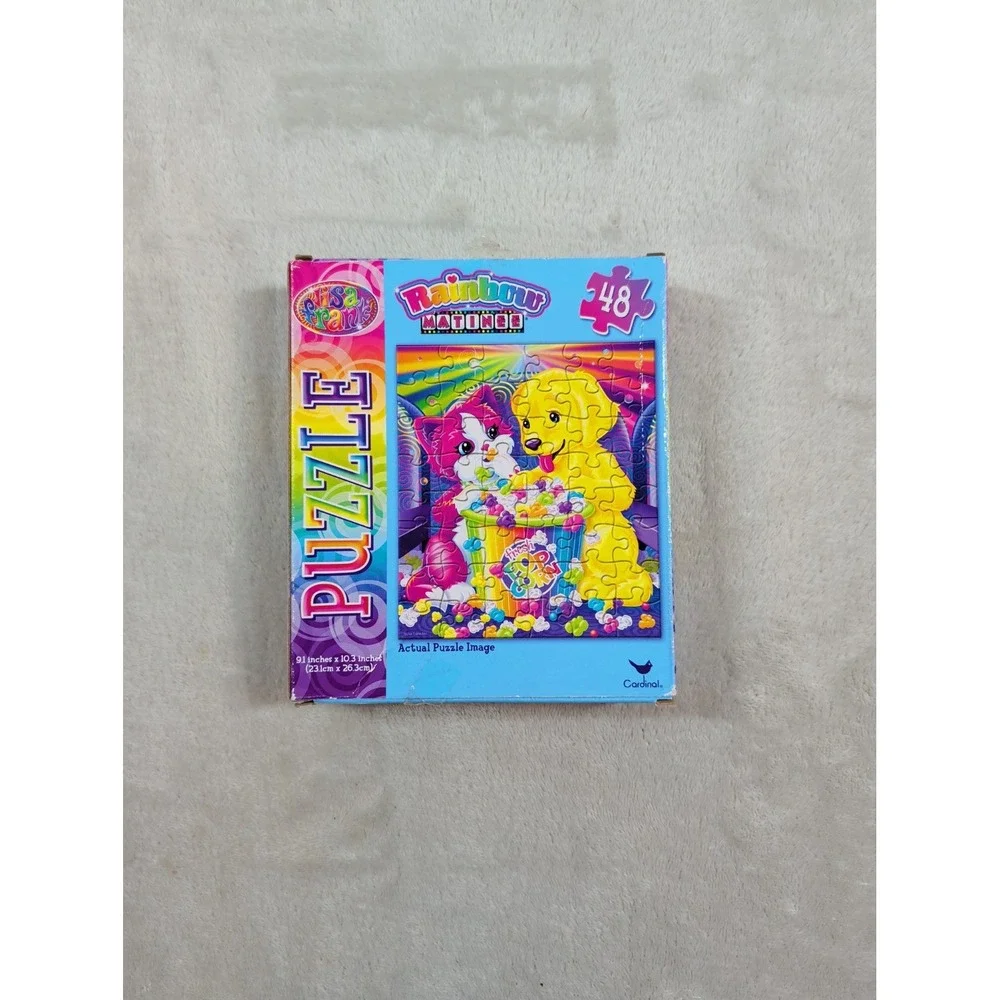 Lisa Frank Rainbow Matinee 48 Piece Jigsaw Puzzle Cardinal Puppy Kitten 97832